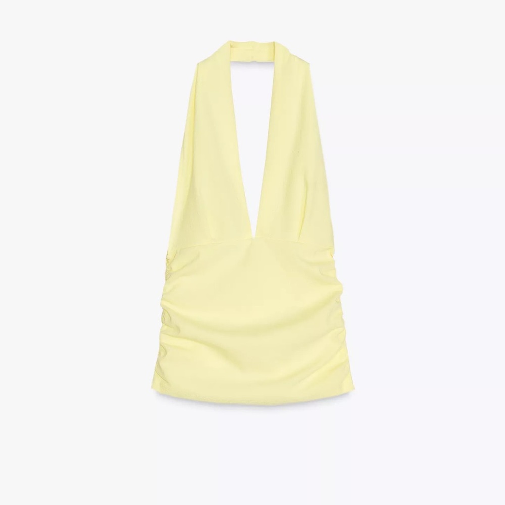 ZARA halter tops 1 black and 1 yellow